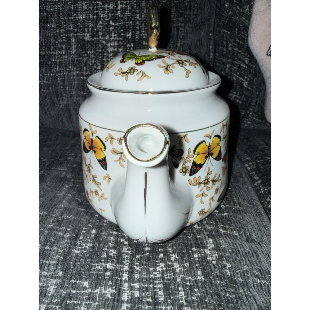Teaware Butterflies Porcelain Teapot 7